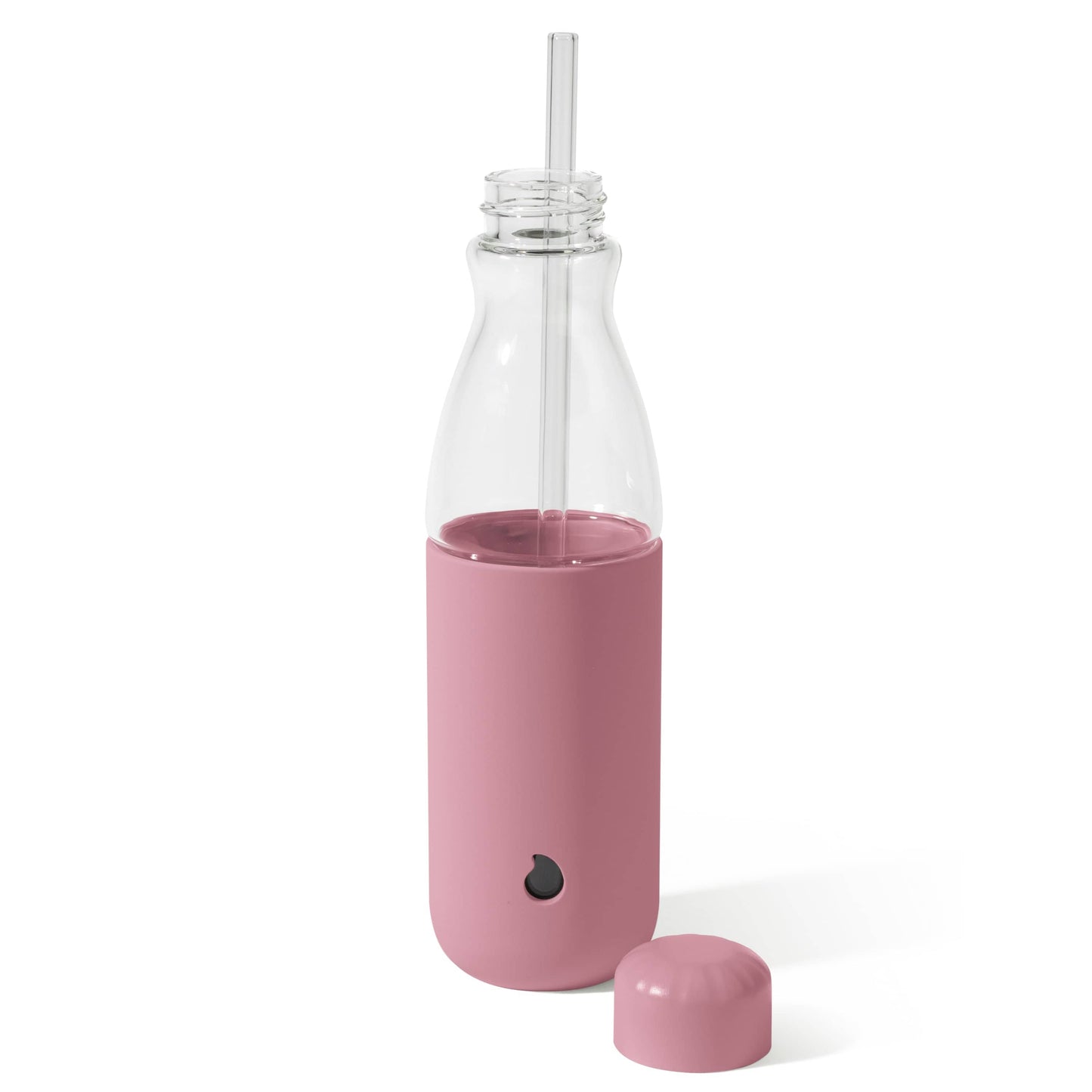 glass-original-bottle-18oz-o3 18oz_Dusty_Pink_Glass_Original_Bottle_Front_Cap_Off_Straw_In_Front_Cap_On_Straw_In.jpg